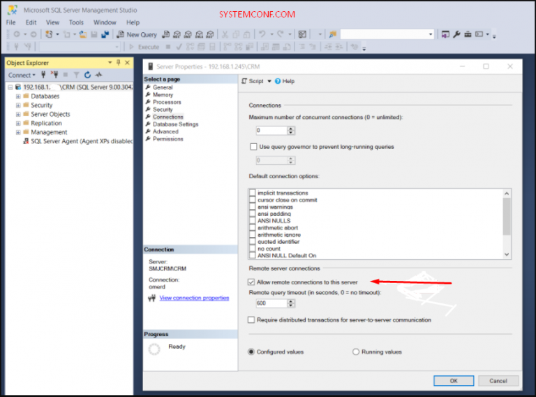 how-to-enable-sql-server-remote-connection-systemconf