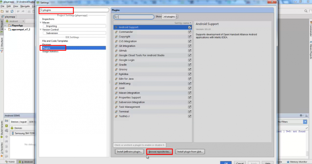 installing android studio plugin