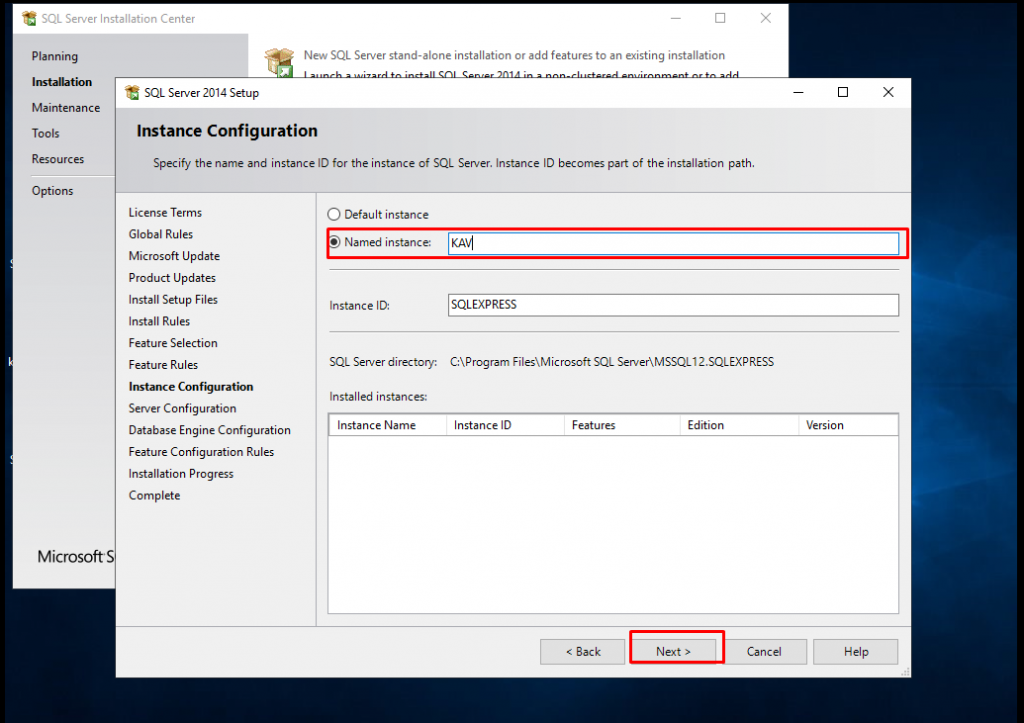 Instance configuration. Агент администрирования Kaspersky Security Center. Сервер Касперского. Инстанс.