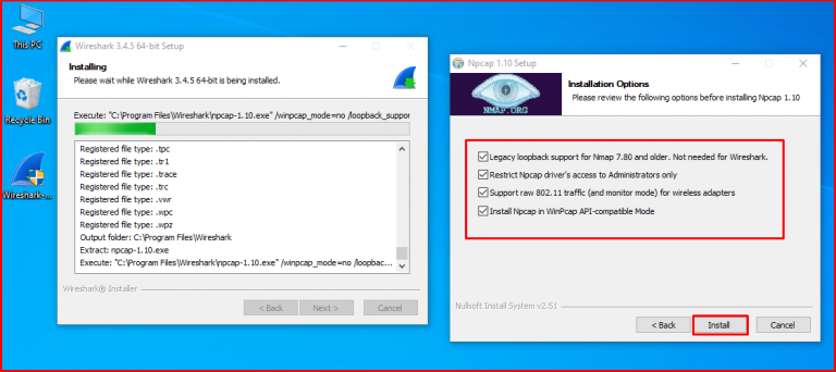 steps to install wireshark on windows 8